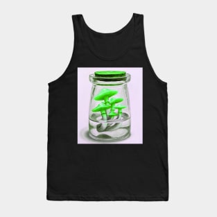 Green Magic mushrooms - psychedelic Tank Top